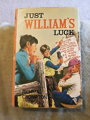 £3 • Buy Richmal Crompton Just William's Luck H/B D/J 1972