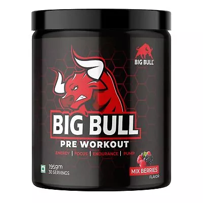 BIGBULL Pre-Workout Supplement Drink Lean Muscles Strength Building Pre- Workout • $35.65