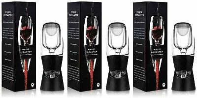 Red Wine Aerator Filter Magic Decanter Sediment Filter Storage Bag & Stand • $19.95