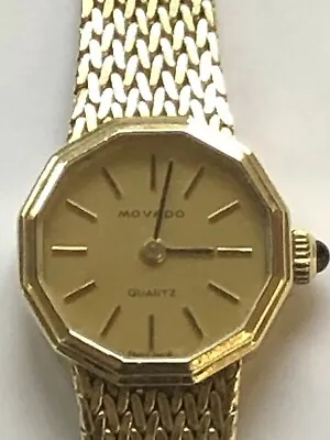 Vintage Movado/Zenith 14K Solid Gold Ladies Quartz Watch (WB10) • $1195