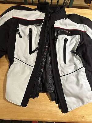 Olympia Moto Sports Cordura Jacket Size Large Women Padded Armor • $200