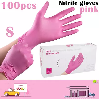 £7.59 • Buy 100 Disposable Nitrile Gloves Powder & Latex Free Medical Food Grade Tattoo UK