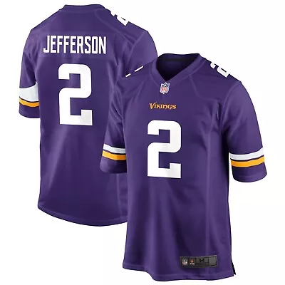 Justin Jefferson Minnesota Vikings Purple Youth 8-20 Player Jersey #2 (MISPRINT) • $29.99