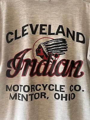 Vintage Indian Motorcycle Club T Shirt Cleveland RARE Medium • $150