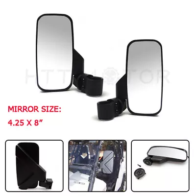 4.25 X8  Mirror Set UTV Side View High Impact Break Away Convex 1 5/8 -2  Roll • $21