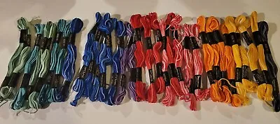 Lot Of 32 J P Coats Varigated Embroidery Floss Skeins • $16
