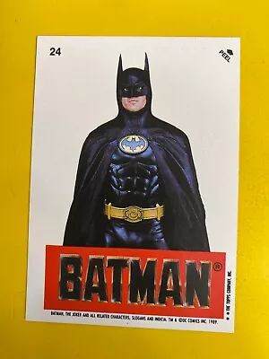 55272 1989 Topps Batman Movie Stickers #24 Batman • $2.50