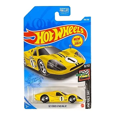 Hot Wheels '67 Ford GT40 Mk.IV - Race Day Series 8/10 • $2.56