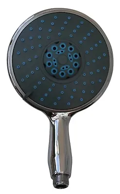 Large Handheld Shower Head 6  Diameter Abs Chrome Multi Spray Pattern 351 • £12.95