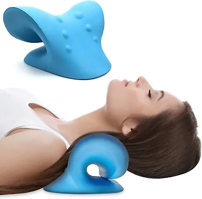 Shoulder Neck Relax Pillow Cervical Traction Stretcher Device To Relief Pains • £19.99