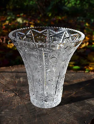 Vintage Rogaska Hand-Made Crystal Large Massive Vase (Made In Yugoslavia) • £117.60