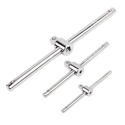 NEW Drive Ratchets 1/4  3/8  1/2  Sliding T-Handle Socket Breaker Bar Wrench • $3.76