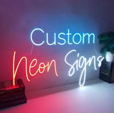 Personalized Neon Sign Custom Name Logo Signs Wall Decor LED Night Light • £28.97