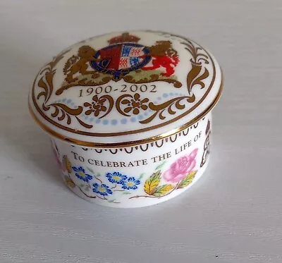 Queens Mother Trinket Box The Royal Collection Fine Bone China • £6.99