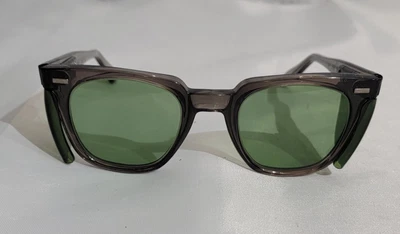$22.50 • Buy Vintage AI Z87 Safety Glasses Green Lens Side Cover Protection Heavy Duty Size 6