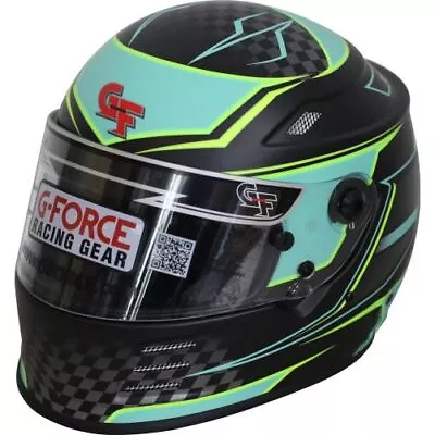 G-Force 13005XLGTL Race Driving Helmet REVO Full Black/Teal X-Large NEW • $364.65