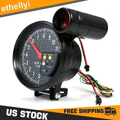 5inch Tachometer Gauge 7 Color Backlit 0-11000 RPM Meter With Shift Light Y6D5 • $35.99