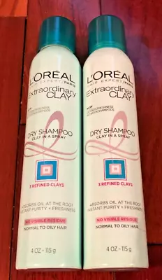 2 Loreal Hair Expert Extraordinary Clay Dry Shampoo 4 Oz • $18.99