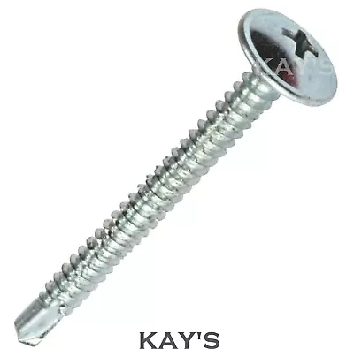 BAYPOLE SELF DRILLING TAPPING SCREWS WAFER HEAD UPVC BAY WINDOW FIXING SCREW • £6.64