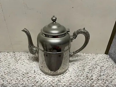 Vintage Metal Teapot Antique 9 Inches High • $15.99