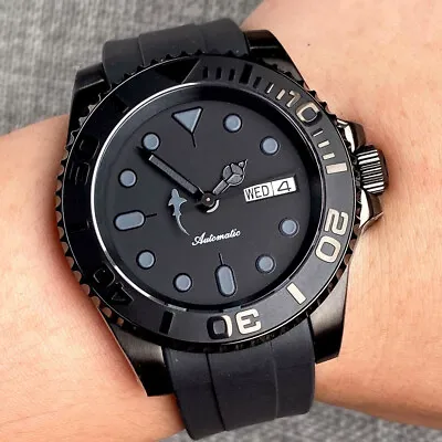 20ATM 40mm Black Dial Sapphire Glass Black PVD Case NH36A Automatic Mens Watch • $74.40