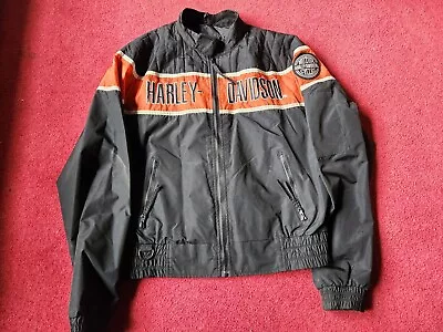 Harley Davidson Men's Vintage Nylon Racing Team Jacket Size Large • $35