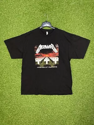 Metallica Master Of Puppets Shirt Mens 2XL XXL Short Sleeve Graphic Black • $18.88