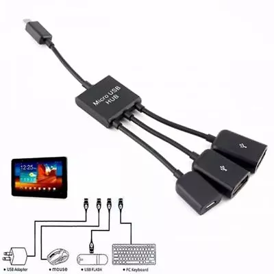 3in1 USB 3.1 Type-C To Micro USB 2.0 Power Charging Host OTG Hub Cable Adapter • $3.49