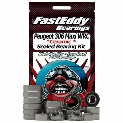 Tamiya Peugeot 306 Maxi WRC FF-02 Ceramic Rubber Sealed Bearing Kit • $61.99