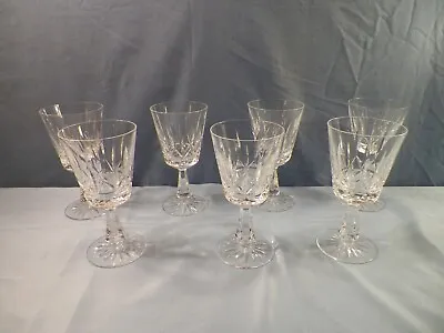 $155 • Buy Set Of 7 Waterford Crystal Rosslare Water Goblets 6 3/4  Tall