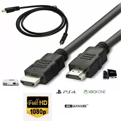 HDMI To HDMI Cable Lead Wire Connect Computer PC Laptop To TV DVD LAPTOPE LED  • £3.49