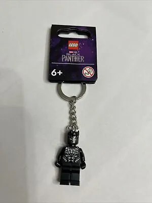 LEGO Marvel Super Heroes - Black Panther Minifigure Keyring - 854189 - BNWT • £8.49