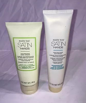 2-Mary Kay Satin Hands 1- Protecting Softener & 1- Nourishing Shea Cream. • $24.99