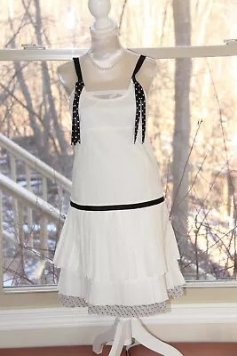 ❤️ Girls MISS GRANT Couture White Layered Ruffle Pleated Dress; Size 38 • $31.99