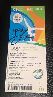Gabby Douglas Signed 2016 Olympic Team Final Ticket Gymnastics USA Gold JSA • $199