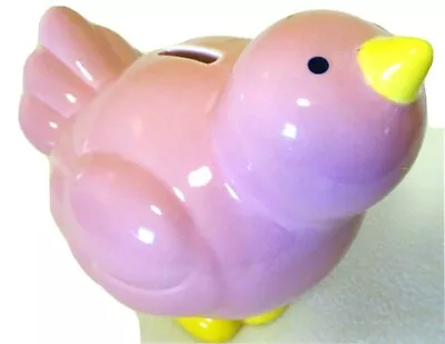 Gorham Merry Go Round Little Girl With A Curl Bird Bank Pink NEW W. Sticker • $15
