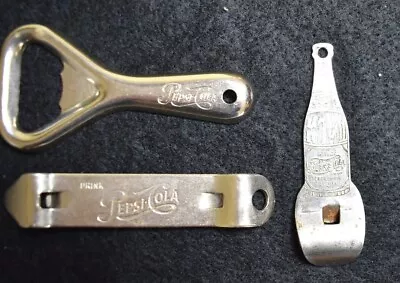 3 Vintage Pepsi Cola Bottle Openers • $3