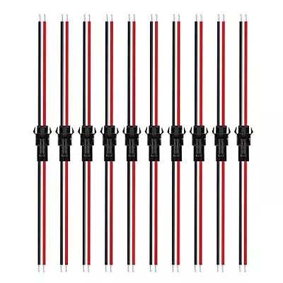 10 Pairs 2pin JST SM Female/Male Connectors 15cm 22AWG Wire For 5050 3528 563... • $13.41