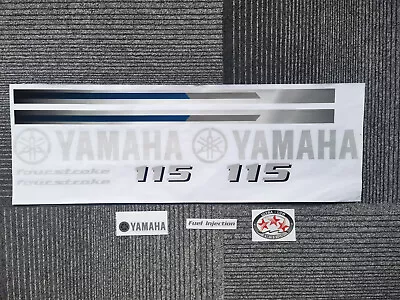 Yamaha 115 Hp 4-Stroke Outboard Engine Reproduction Decals Sticker Set • $29.99