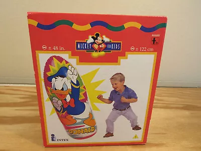 Vintage Disney’s Donald Duck 48  Punching Bop Bag By Intex Mickeys Stuff NEW  • $44