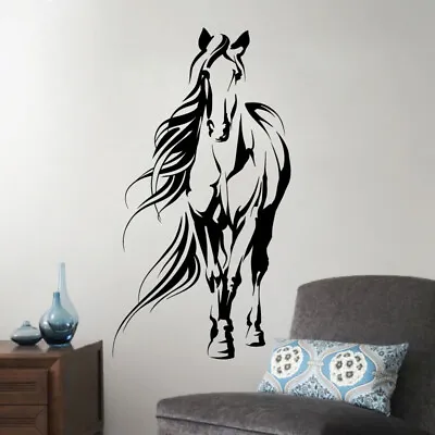 £13.99 • Buy Horse Silhouette, Horse Riding - Wall Art Sticker