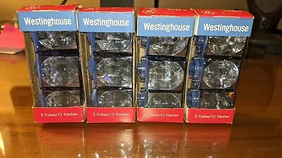 Vintage WESTINGHOUSE BLUE FLASH CUBES 4 Packs 12 Flashes Per NOS • $18.50