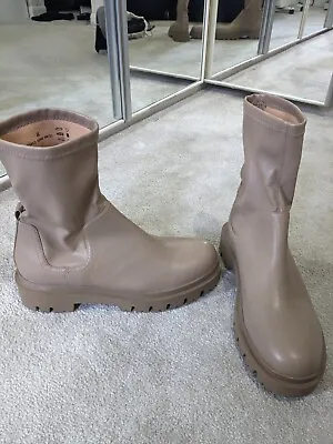 New Marks And Spencer's Camel Coloured Boots Size 8 • £20