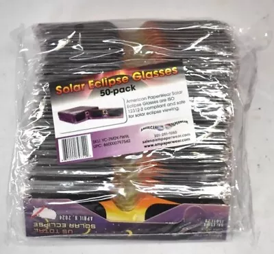 Lot Of 45 Solar Eclipse Glasses By American PaperWear Purple/Orange Design • $27.99