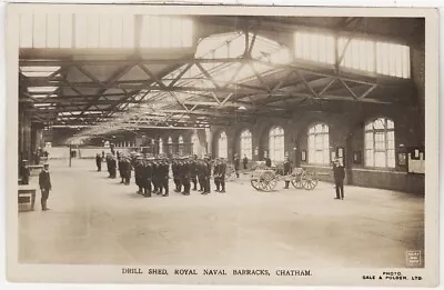 CHATHAM Kent - Royal Naval Barracks Drill Shed - C1900s Era Real Photo Postcard • £3.99