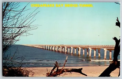 Virginia VA Virginia Beach - Chesapeake Bay Bridge - Vintage Postcard • $4.39