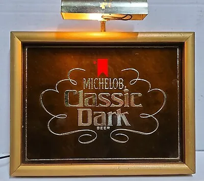 Vintage MICHELOB CLASSIC DARK BEER Lighted Bar Sign • $101.89