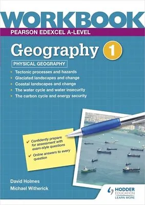 Pearson Edexcel A-level Geography Workbook 1: Physical Geography • £10.76