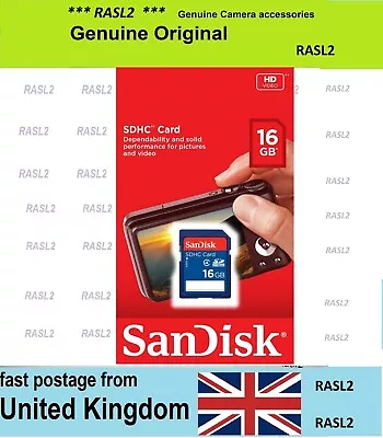 Genuine SanDisk Memory Card For Canon PowerShot G7 G9 G15A720A4000A620A570 • £9.95