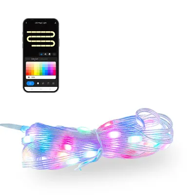 Smart String Fairy Lights App Control Music Sync Timer Colour Changing 5M - 10M • £31.34